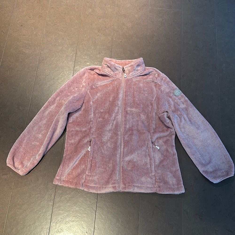 FUZZY fleece zip jacket XL